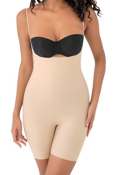 Tezzgelsin Laser Cut Women's Corset - Slimming and Gathering, Full Length Strap