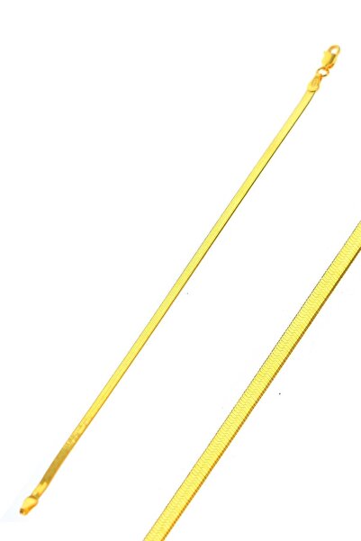 Söğütlü Silver İtalyan Yassı Halhal Yaldızlı Halhal