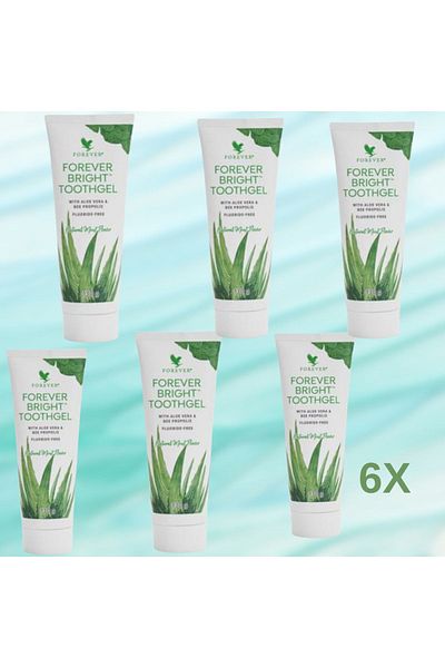 Forever Living معجون أسنان فوريفر برايت توث جل، 6 قطع