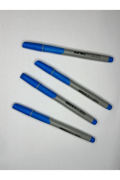 Noki 0.4 Mm Blue Fineliner Felt Tip Pen - 4 Pieces