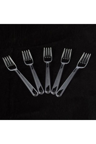 BİLKA ENDÜSTRİYEL Veliday Plastic Luxury Sturdy Fork 100 Pieces