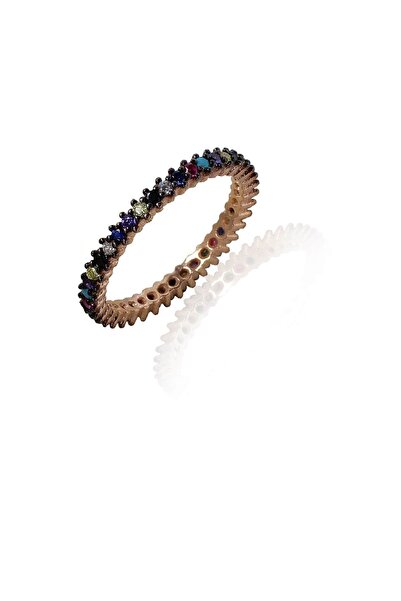 Söğütlü Silver Kadın Renkli Taşlı Tek Sıralı Tamtur SGTL4196