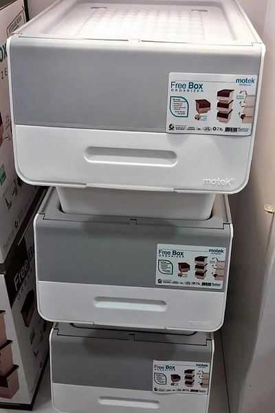 Motek Mt05 Organizer Wheeled Storage and Supply Box 3x33 Liters