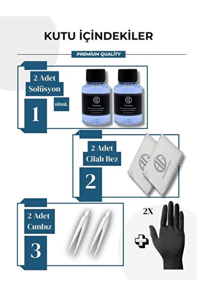 Genel Markalar Altın, Gümüş, Çelik Takı Temizleme Ve Parlatma Bakım Seti 2'li 120ml. Gümüş Parlatıcı