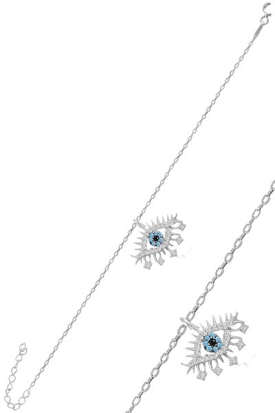 Söğütlü Silver Gümüş Rodyumlu Zirkon Taşlı Lareyn Bileklik Sgtl11062rodaj