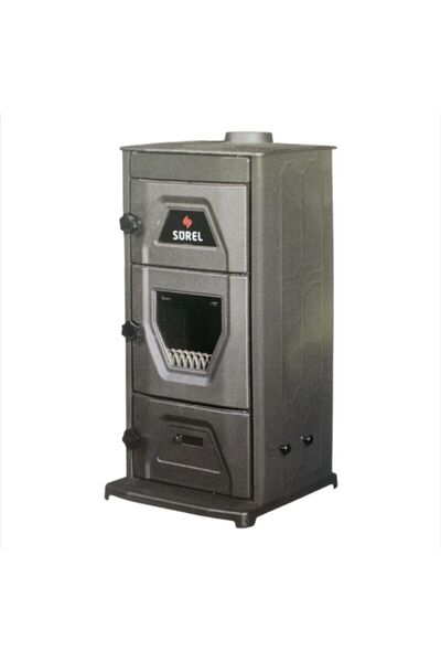 Sürel Dörtköşe Şömine Soba (siyah)