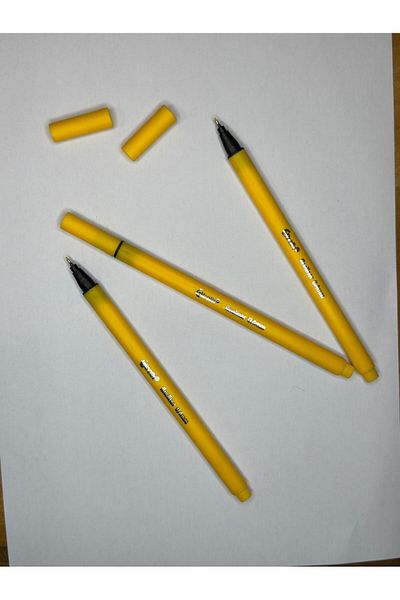 Bafix 0.4 Mm Yellow Fineliner Felt Tip Pen - 4 Pieces