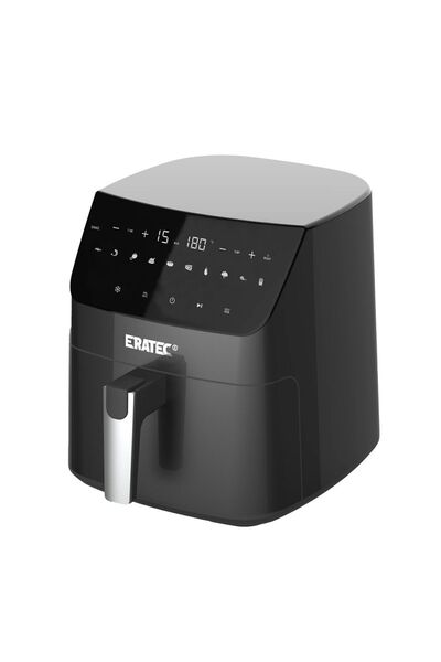 ERATEC Siyah Airfryer Xxl 6,5 L Sıcak Hava Fritözü 1500w Af-66