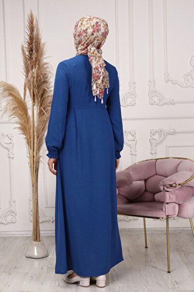 fistan Καθημερινό άνετο φόρεμα Aerobin με πλαϊνά κουμπιά