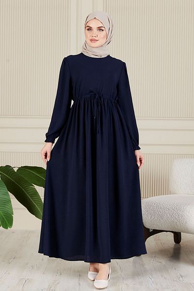 fistan Φόρεμα Hijab με σχοινί μέσης