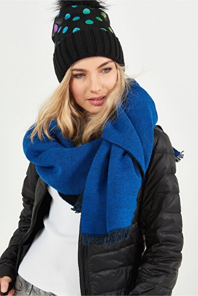 POSUSS Çift Taraflı Akrilik Kadın Şal - Laci-saks - Ps2480090