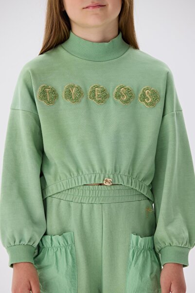 Tyess Girl's Green Sweatshirt