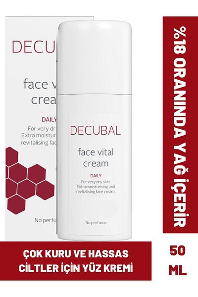 Decubal Face Vital 50 ml - Extra Nourishing Cream for Dry and Sensitive Skin
