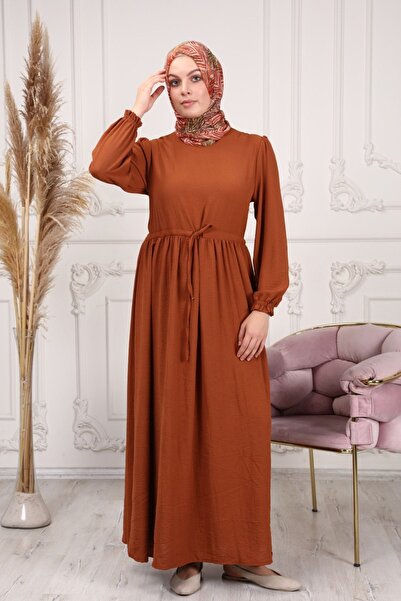 fistan Φόρεμα Hijab με σχοινί μέσης