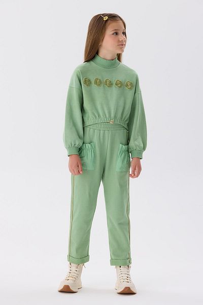 Tyess Girl's Green Sweatshirt