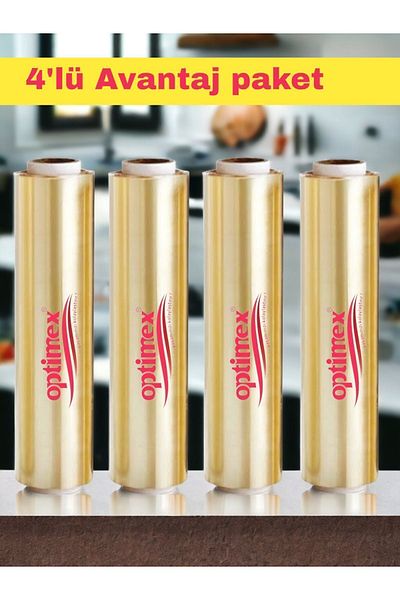 OPTİMEX Food Stretch Film 300 Mm 4 Rolls Advantage Package 400 gr X 4