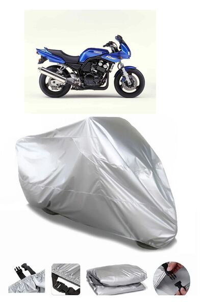 CoverPlus ماركة ياماها FZS600 رمادية مقاومة للماء للدراجات النارية