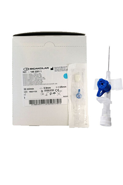 Bıçakçılar Branül Intraket 22g Mavi Portlu - 80 Adet