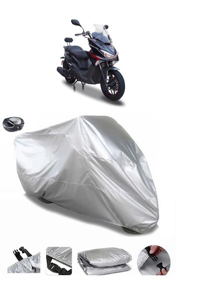 CoverPlus Motolux Mtx 125 Rear Bag Compatible Waterproof Motorcycle Tarpaulin