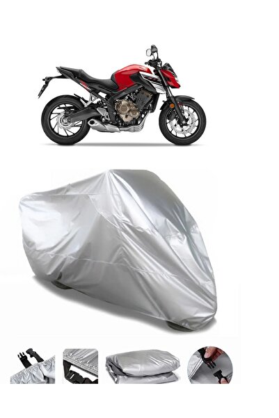 CoverPlus ماركة هوندا CB 650 F رمادية مقاومة للماء للدراجات النارية