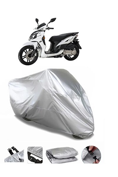 CoverPlus علامة تجارية رمادية مقاومة للماء لدراجة نارية Sym Sym Symphony SR 125