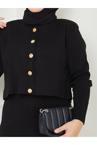 Novalüx Crop Hijab Trousers and Dress Sweatshirt Set