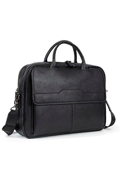 mussen 15,6-инчова чанта за лаптоп от естествена кожа