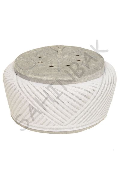 şahinbak Soft Velvet Luxury Wraparound - Fes Embroidered, Imam Wraparound, Skullcap and Cube Set (S218)