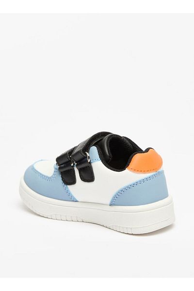 LBL by Shoexpress Panelled Sneakers with Hook and Loop Closure