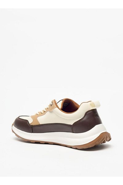 Duchini Men's Solid Sneakers with Lace-Up Closure