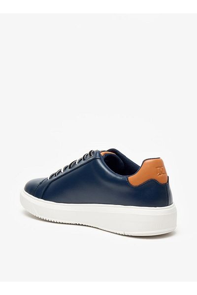 Duchini Men's Solid Lace-Up Low Ankle Sneakers