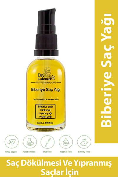 Dr. Galenus Biberiye Saç Yağı Saç Dökülmesi Ve Yıpranmış Saçlar İçin Saç Bakı...