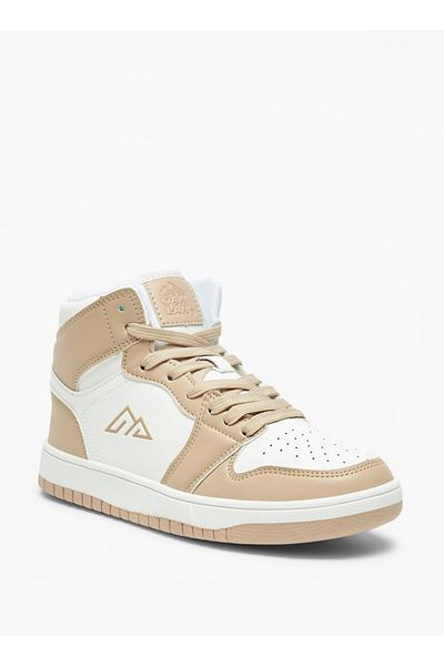 Oaklan by Shoexpress Color Block High Heeled Sneakers with Lace-Up Closure
