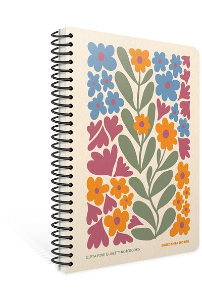 Gıpta Gardenıa 17x24 120 Checked Spiral Hard Cover Notebook