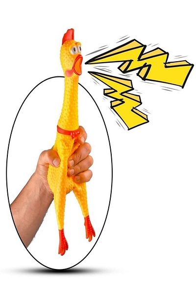 Vi Caro Screaming Voice Toy - Large Size That Can Play with Rooster, Chicken, Child and Dog