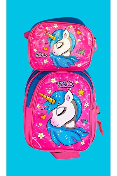 MONİCATİME Cutie de prânz cu imagine de unicorn pentru fete, geantă pentru el...