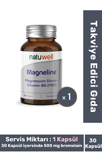 Fit1001 Elektrolit Dengesi Magneline Magnezyum Sitrat P5p 30 Kapsül
