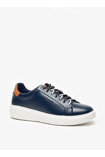 Duchini Men's Solid Lace-Up Low Ankle Sneakers