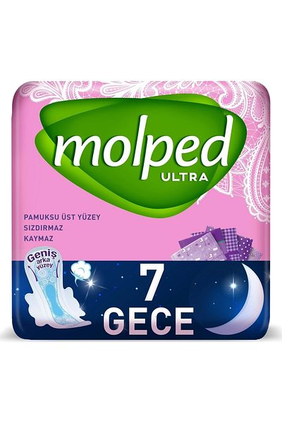 Molped Ultra Hygienic Pad Night 7 Pieces
