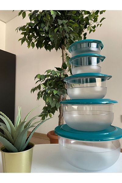 Tupperware Crystal 5-Piece Storage and Service Container