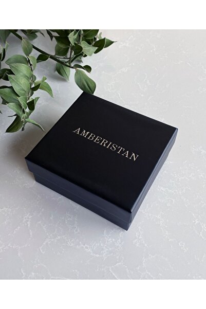 Amberistan Yetişkin Kırmızı Kehribar Kolye - Kehribar Takı - 45cm Karayip Kehribar Kolye, Sertifikalı, Orijinal