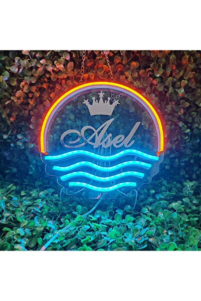 Neon Deniz Temalı Isme Özel Led