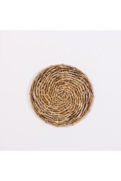 Mylamp SİDE Doğal Abaka 33 cm Duvar Dekorasyon Tabağı