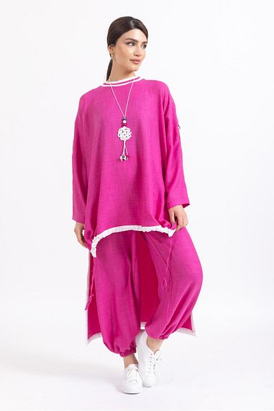 Ayda Triko Tunic and Trousers Set