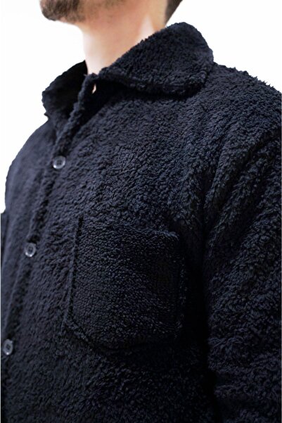 vestiyer giyim Unisex Μαύρο βελούδινο μπουφάν