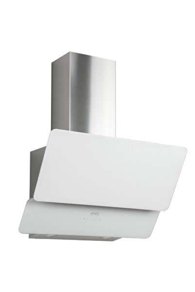 Esty Dekoratif Camlı Duvar Tipi Davlumbaz 3471 Beyaz