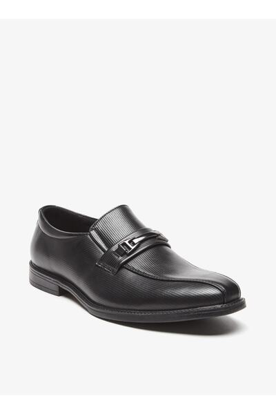 LBL by Shoexpress Textured Slip-On Loafers with Metal Accent