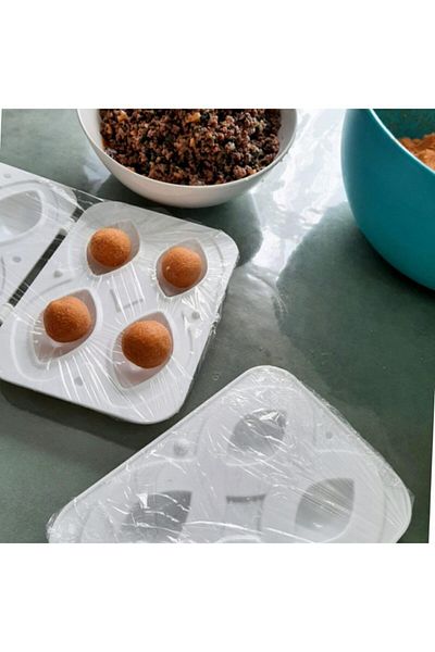 Roza's Home 4-Piece Stuffed Meatballs Making Apparatus, Stuffed Meatballs Apparatus