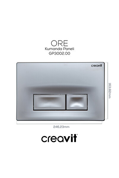 Creavit Ore Mat Gri Boyalı Kumanda Paneli