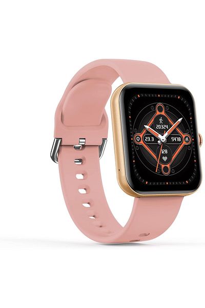 X.Cell G5 Talk Smartwatch: Heart Rate/Blood Pressure/Oxygen Monitoring, IP67, 1 Week Battery, Calls, Pink
